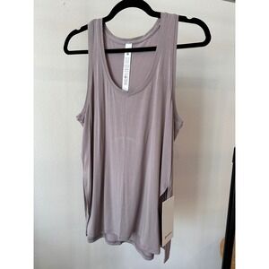Lululemon Modal-Silk Side-Slit Tank Muted Grey Purple Size L